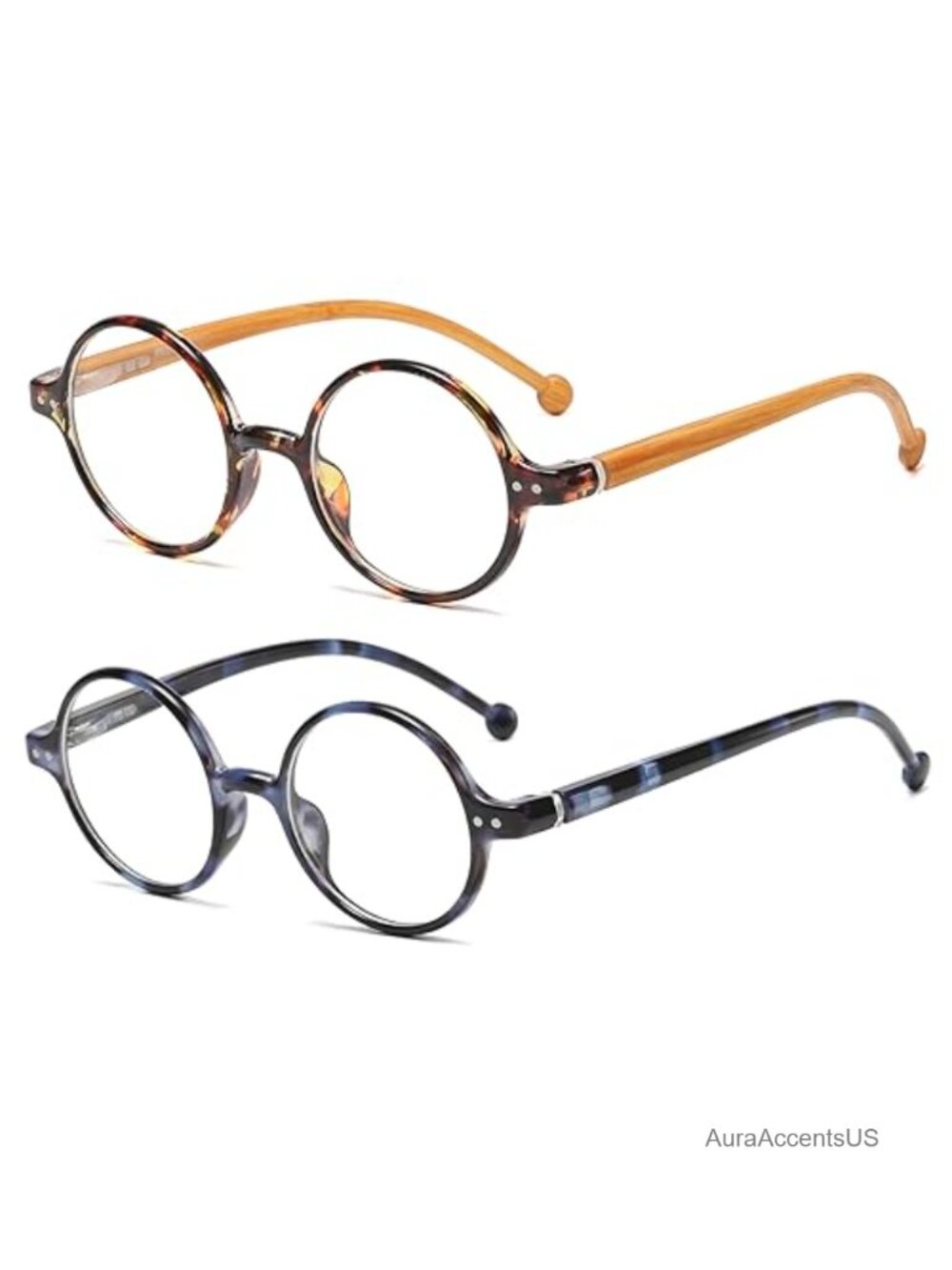 Round Blue Light Blocking Glasses for Men Women UV Protection Full Rim